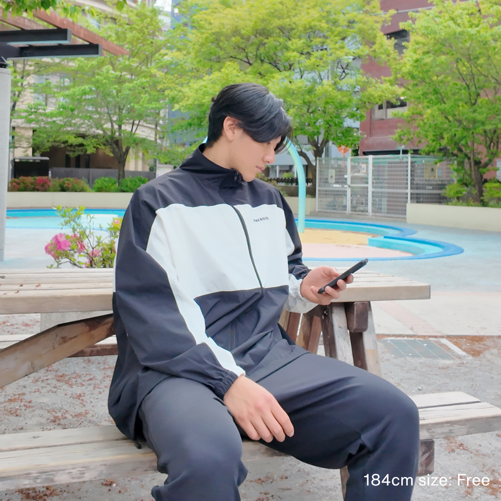 OVERSIZED MOTION JACKET(FREE SIZE)
